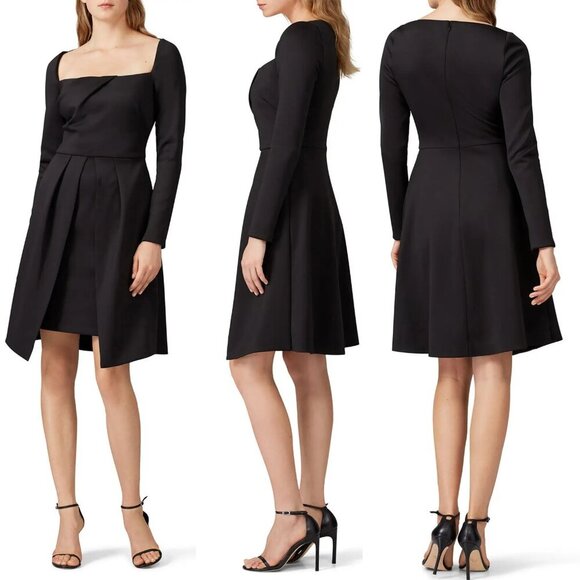 Black Halo Dresses & Skirts - Black Halo Lovelei Square Neck Long Sleeve Cocktail Dress 22761